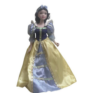 Vintage Disney Snow White Doll Porcelain Face The Brass Key 18” Collectible GUC